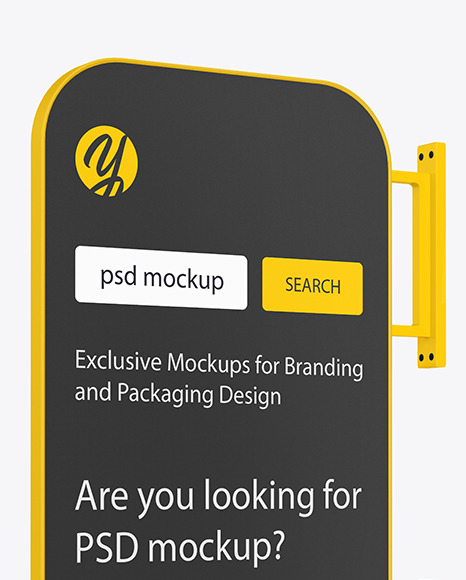 Signboard Mockup PSD #2