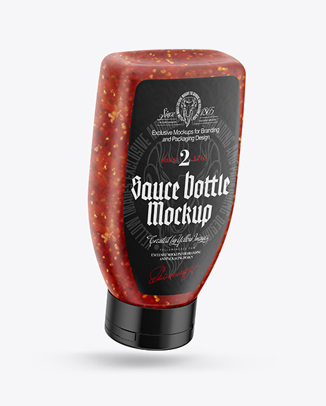 Sauce Bottle Mockup