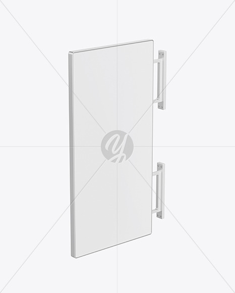 Metallic Signboard Mockup PSD #3