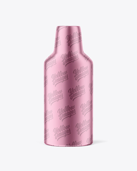 Cosmetic Metallic Bottle Mockup PSD #2