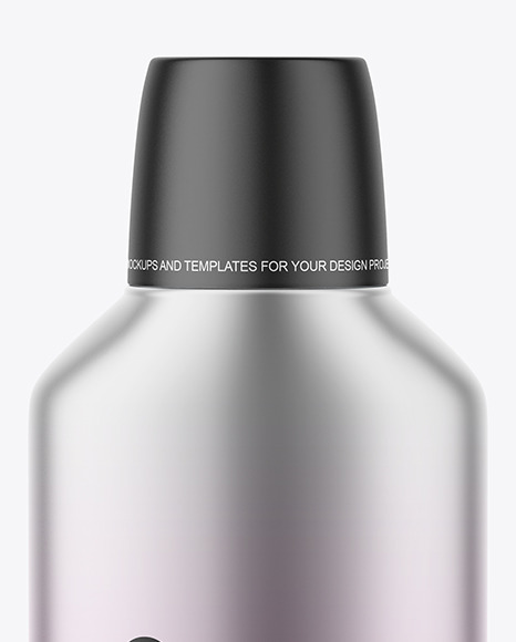 Cosmetic Metallic Bottle Mockup PSD #1