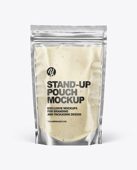 Clear Plastic Pouch w  Tar Tar Sauce Mockup PSD #2