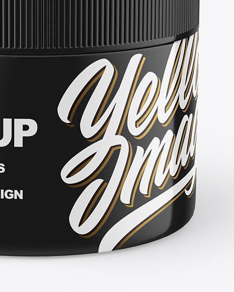 Glossy Jar Mockup PSD #1