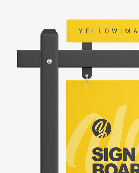 Real Estate Sign Board Mockup PSD #3