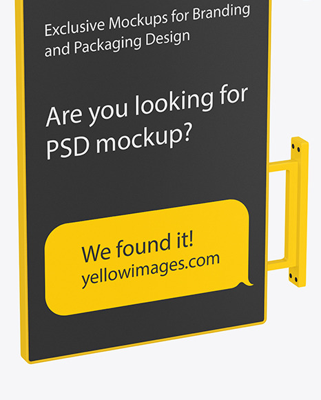 Signboard Mockup PSD #1
