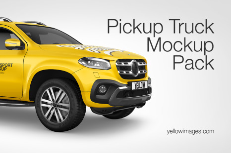 Pickup Truck Mockup Pack