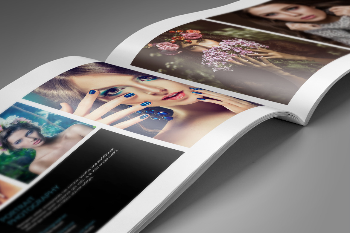 Simple Photo Album on Yellow Images Creative Store