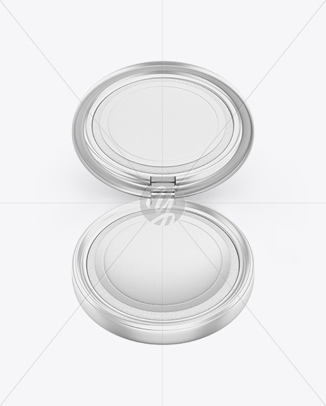 Metallic Cosmetic Powder Mockup PSD #1