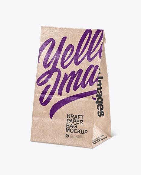 Kraft Paper Shopping Bag Mockup PSD #2