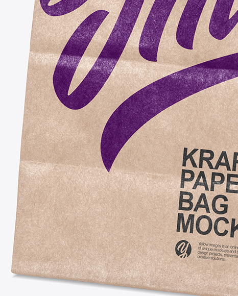 Kraft Paper Shopping Bag Mockup PSD #6