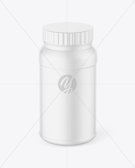 Matte Plastic Jar Mockup PSD #3