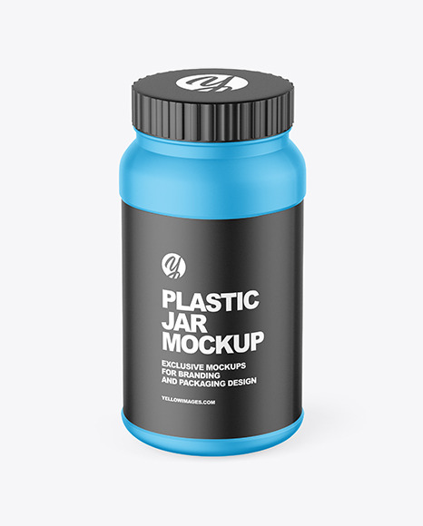 Matte Plastic Jar Mockup