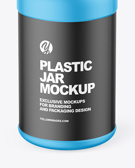 Matte Plastic Jar Mockup PSD #1