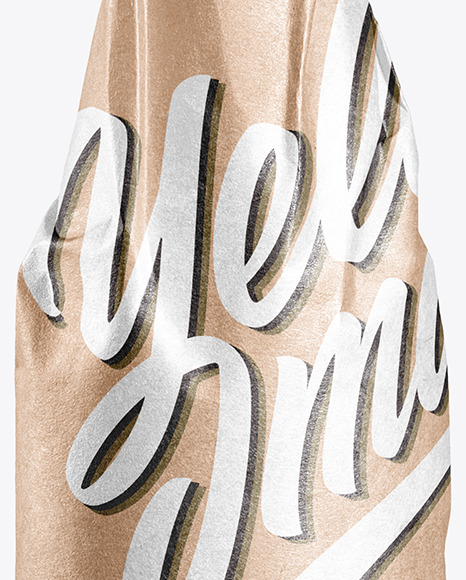Beer Bottle Wrapped in Kraft Papper PSD #1
