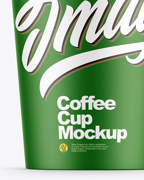 Matte Coffee Cup Mockup cap 90365