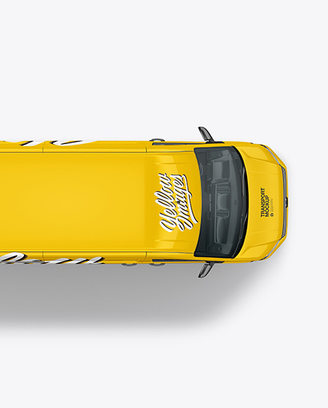 Panel Van Mockup - Top View