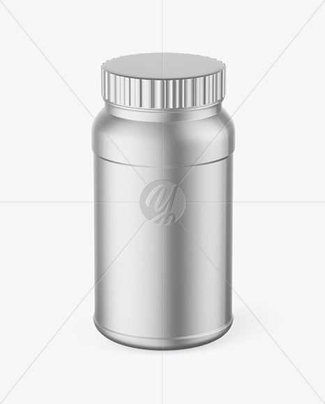 Matte Metallic Jar Mockup PSD #3