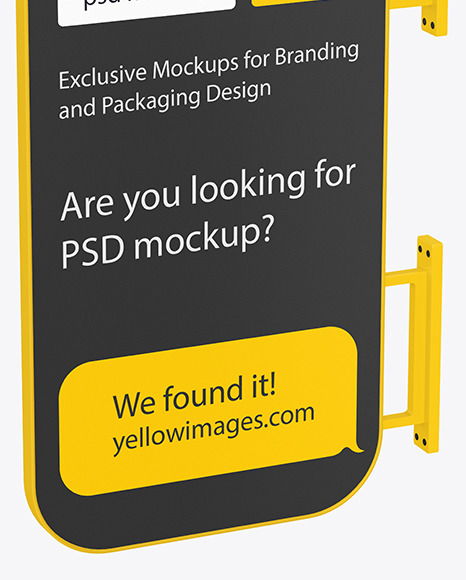 Signboard Mockup PSD #1