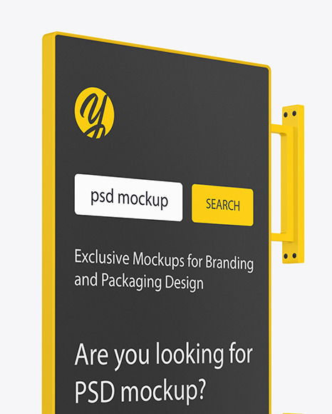 Signboard Mockup PSD #2