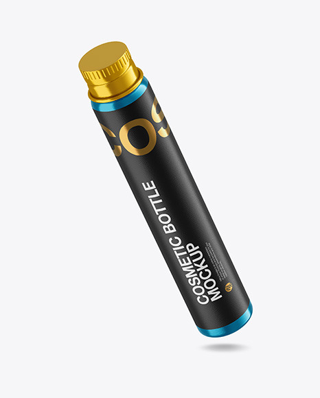 Metallic Cosmetic Bottle Mockup