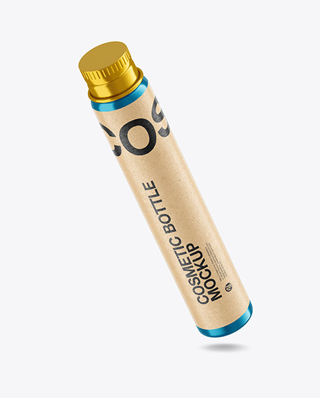 Metallic Cosmetic Bottle Mockup PSD #2