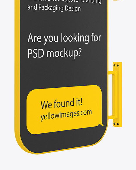 Signboard Mockup PSD #1