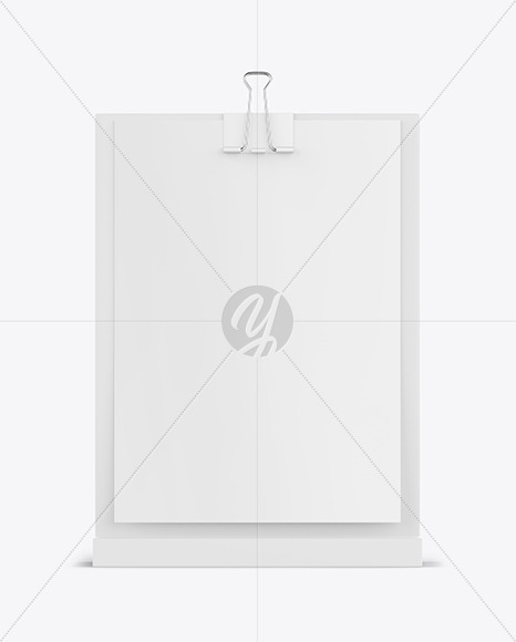 Table Tent With Binder Mockup PSD #3