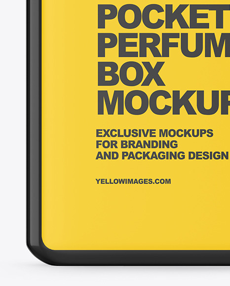 Pocket Perfume Mockup In Packaging Mockups On Yellow Images Object Mockups