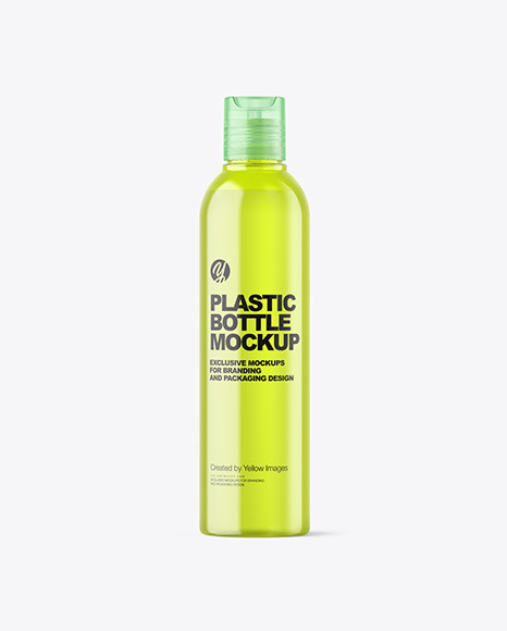 Color Plastic Cosmetic Bottle Mockup PSD #2