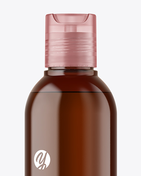 Amber Cosmetic Bottle Mockup PSD #1