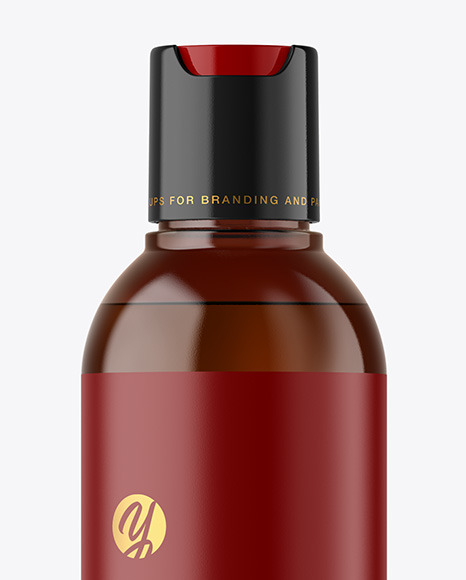 Amber Cosmetic Bottle Mockup PSD #6