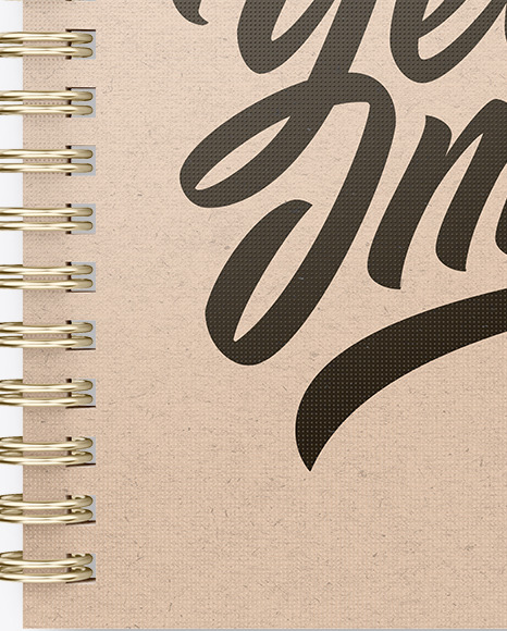 Kraft Paper Notebook Mockup PSD #2