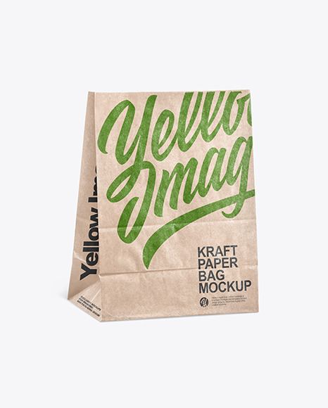 Kraft Paper Shopping Bag Mockup