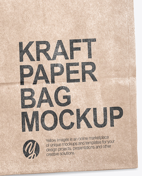 Kraft Paper Shopping Bag Mockup PSD #6