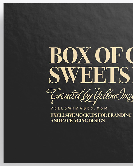 Box of Chocolate Sweets Mockup PSD #1