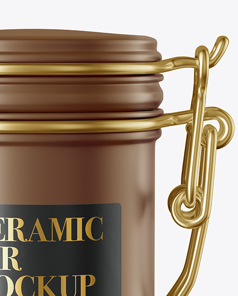 Matte Ceramic Jar Mockup PSD #1