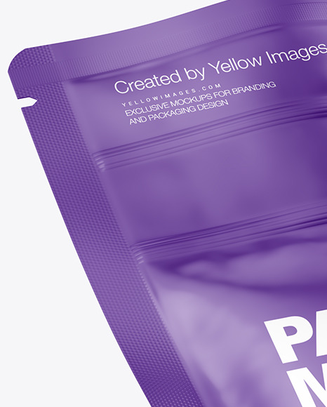 Glossy Pouch Mockup PSD #2