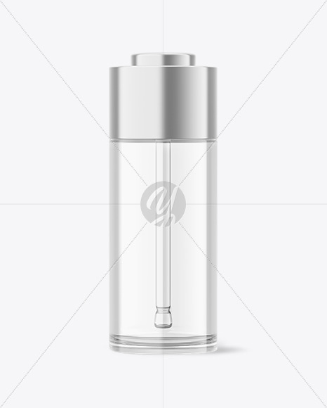 Clear Glass Dropper Bottle Mockup PSD #1