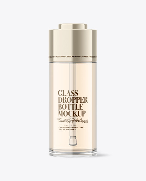 Glass Dropper Bottle Mockup