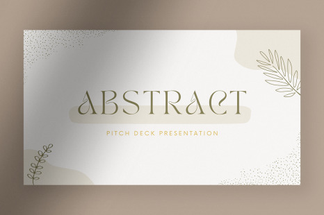 Soft Abstract Pitch Deck Presentation