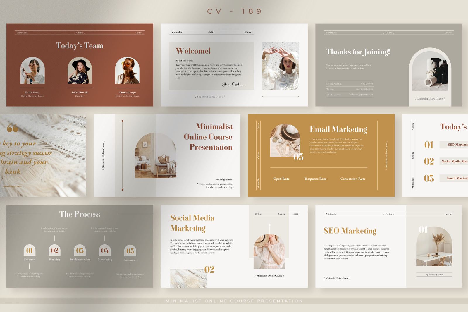 Elegant Minimalist Online Course Presentation