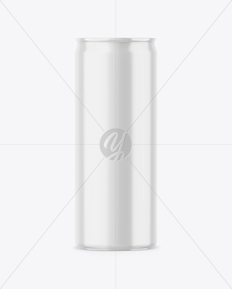 250ml Glossy Drink Can Mockup PSD #3