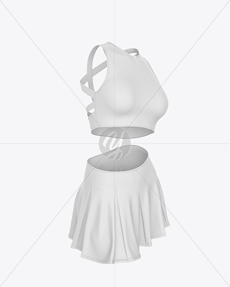 Cheerleader top uniform mockup