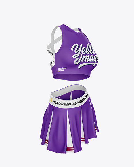 Cheerleader Costume Mockup – Half Side View