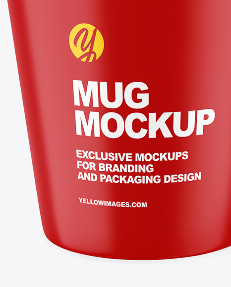 Matte Mug w  Coffee Splash Mockup PSD #1