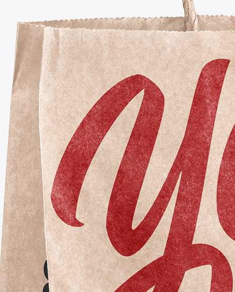 Kraft Paper Shopping Bag Mockup PSD #3