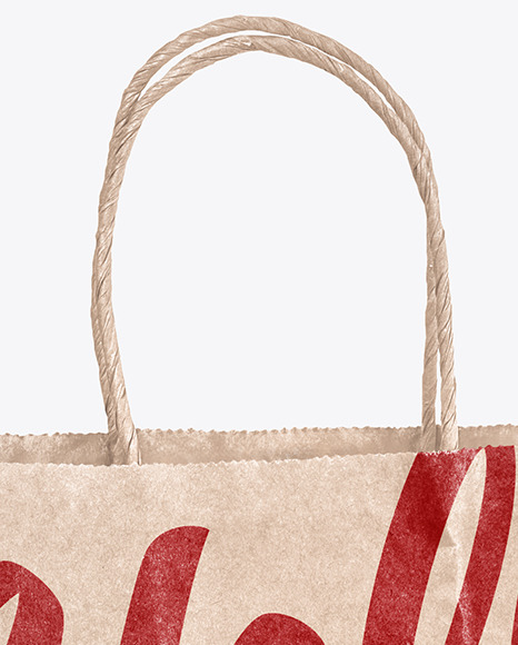 Kraft Paper Shopping Bag Mockup PSD #4