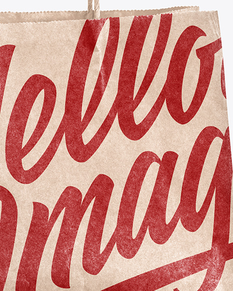 Kraft Paper Shopping Bag Mockup PSD #5