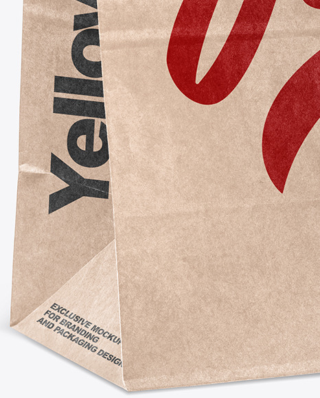 Kraft Paper Shopping Bag Mockup PSD #7