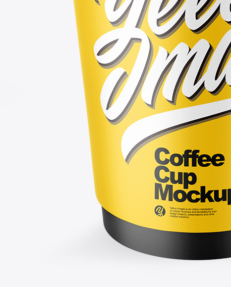 Matte Paper Coffee Cup w  Splash Mockup PSD #1